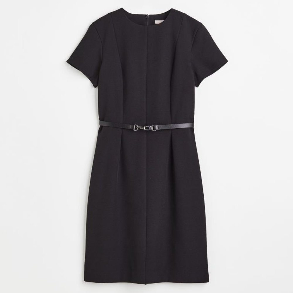 H&M Tailored-look Belted Dress size L